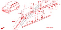 ZIERLEISTE/DACHZIERSTUECK für Honda CR-V LS 5 Türen 5 gang-Schaltgetriebe 2006