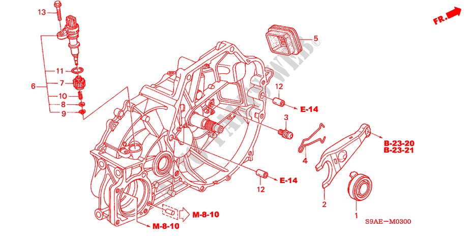 KUPPLUNGSFREIGABE für Honda CR-V RV-I 5 Türen 5 gang-Schaltgetriebe 2006
