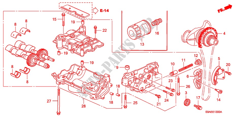 OELPUMPE für Honda CR-V RV-I 5 Türen 5 gang-Schaltgetriebe 2006