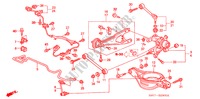 HINTEN STABILISATOR/ UNTERER ARM, HINTEN für Honda MR-V EXL 5 Türen 5 gang automatikgetriebe 2008