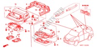 INNENLEUCHTE( '05) für Honda MR-V LX 5 Türen 5 gang automatikgetriebe 2004