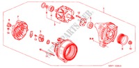 LICHTMASCHINE(DENSO) ( '04) für Honda MR-V EX 5 Türen 5 gang automatikgetriebe 2003