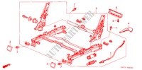 MITTLESITZKOMPONENTEN (L.) ('03) für Honda MR-V LX 5 Türen 5 gang automatikgetriebe 2003