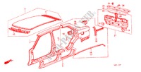 GEHAEUSESTRUKTUR(4)(4D) für Honda ACCORD EX 4 Türen 3 gang automatikgetriebe 1982