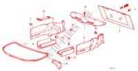 HINTERE ABLAGE/KOFFERRAUM, SEITENABLAGE(4D) für Honda ACCORD EX 4 Türen 5 gang-Schaltgetriebe 1982