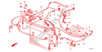 KLIMAANLAGE (SCHLAEUCHE/LEITUNGEN) für Honda ACCORD EX 4 Türen 3 gang automatikgetriebe 1982