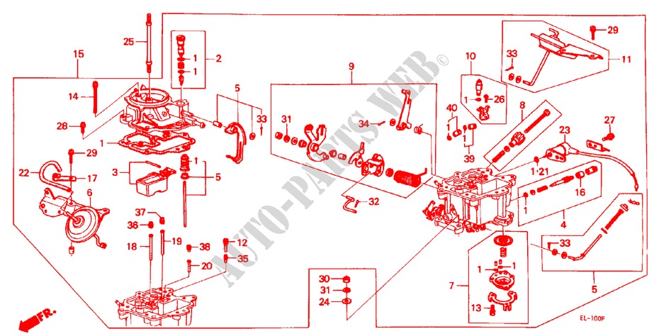 VERGASER für Honda ACCORD EX 3 Türen 3 gang automatikgetriebe 1982