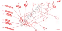 EMBLEM für Honda ACCORD STD 3 Türen 5 gang-Schaltgetriebe 1984