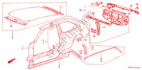 GEHAEUSESTRUKTUR(3)(3D) für Honda ACCORD EX 1800 3 Türen 4 gang automatikgetriebe 1985
