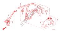 GEHAEUSESTRUKTUR(5)(3D) für Honda ACCORD EX 1600 3 Türen 4 gang automatikgetriebe 1985