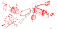 KLIMAANLAGE (KOMPRESSOR) für Honda ACCORD EX 1800 3 Türen 4 gang automatikgetriebe 1984