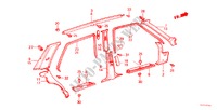 TUERZIERSTUECK(4D) für Honda ACCORD EX 1800 4 Türen 4 gang automatikgetriebe 1984