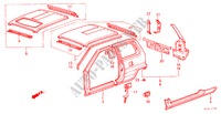 GEHAEUSESTRUKTUR(3) für Honda JAZZ STD 3 Türen 4 gang-Schaltgetriebe 1984