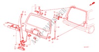 HECKKLAPPE für Honda JAZZ DX 3 Türen 3 gang automatikgetriebe 1985