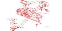 INSTRUMENTENBRETT für Honda JAZZ DX 3 Türen 5 gang-Schaltgetriebe 1984