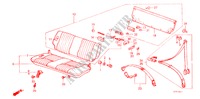 RUECKSITZ/SITZGURT, für Honda JAZZ DX 3 Türen 3 gang automatikgetriebe 1985