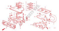 VERGASERISOLIERUNG/ KRUEMMER für Honda JAZZ DX 3 Türen 5 gang-Schaltgetriebe 1984