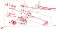 WINDSCHUTZSCHEIBENWISCHER (E,Q) für Honda JAZZ DX 3 Türen 5 gang-Schaltgetriebe 1984