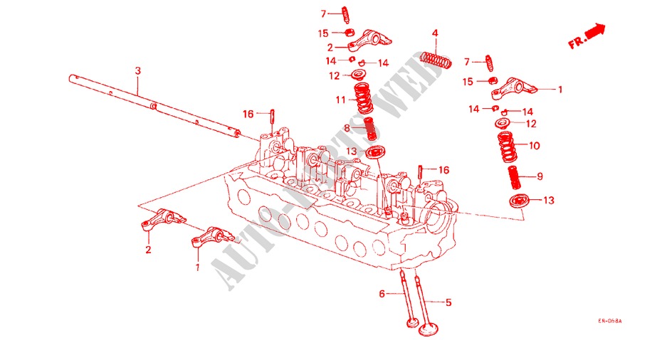 VENTIL/KIPPHEBEL für Honda JAZZ DX 3 Türen 5 gang-Schaltgetriebe 1985