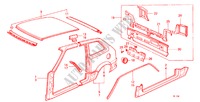 GEHAEUSESTRUKTUR(3D) für Honda CIVIC DX 3 Türen 3 gang automatikgetriebe 1982