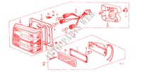 HECKLEUCHTE(3D,4D,5D) für Honda CIVIC DX 3 Türen 3 gang automatikgetriebe 1982