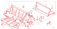 RUECKSITZ KOMPONENTE (3D BASIC) für Honda CIVIC DX 3 Türen 4 gang-Schaltgetriebe 1983