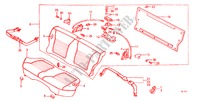 RUECKSITZ KOMPONENTE (WAGON) für Honda CIVIC WAGON DX 5 Türen 5 gang-Schaltgetriebe 1982