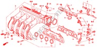 ANSAUGKRUEMMER(2) für Honda JAZZ 1.2S-W 5 Türen 5 gang-Schaltgetriebe 2003