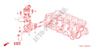 EGR STEUERVENTIL für Honda JAZZ 1.4SE 5 Türen 5 gang-Schaltgetriebe 2003