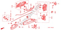 TUERSCHLOSS, HINTEN/AEUSSERER GRIFF(1) für Honda JAZZ 1.2ES 5 Türen 5 gang-Schaltgetriebe 2002