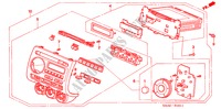 AUTORADIO(VISTEON) (2) für Honda JAZZ 1.2 LS 5 Türen 5 gang-Schaltgetriebe 2005