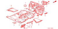 BODENMATTE für Honda JAZZ 1.2 LS 5 Türen 5 gang-Schaltgetriebe 2004