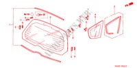 HECKFENSTER/HINTERES SEITENFENSTER für Honda JAZZ 1.2 LS 5 Türen 5 gang-Schaltgetriebe 2004