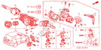 KOMBISCHALTER(LH) für Honda JAZZ 1.2 LS 5 Türen 5 gang-Schaltgetriebe 2004