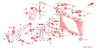 KUEHLERSCHLAUCH/RESERVETANK für Honda JAZZ 1.2 LS 5 Türen 5 gang-Schaltgetriebe 2004