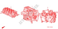 MOTOREINHEIT/GETRIEBE KOMPL. für Honda JAZZ 1.2 LS 5 Türen 5 gang-Schaltgetriebe 2004