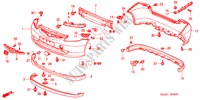 STOSSFAENGER('04) für Honda JAZZ 1.2 LS 5 Türen 5 gang-Schaltgetriebe 2004