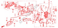 TUERSCHLOESSER, VORNE/ AEUSSERER GRIFF(2) für Honda JAZZ 1.4 SE 5 Türen 5 gang-Schaltgetriebe 2004