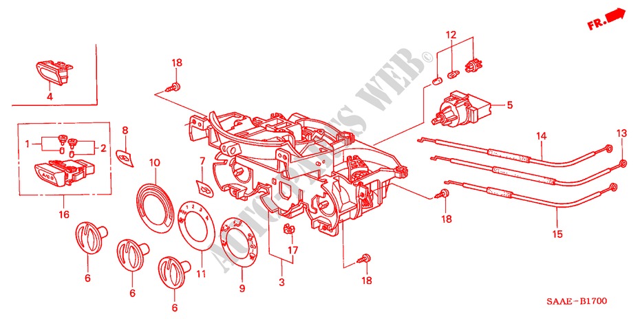 HEIZUNGSREGLER(LH) für Honda JAZZ 1.2 C-N 5 Türen 5 gang-Schaltgetriebe 2005