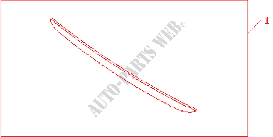 ZIERSTREIFEN für Honda JAZZ 1.4 LS 5 Türen 5 gang-Schaltgetriebe 2005