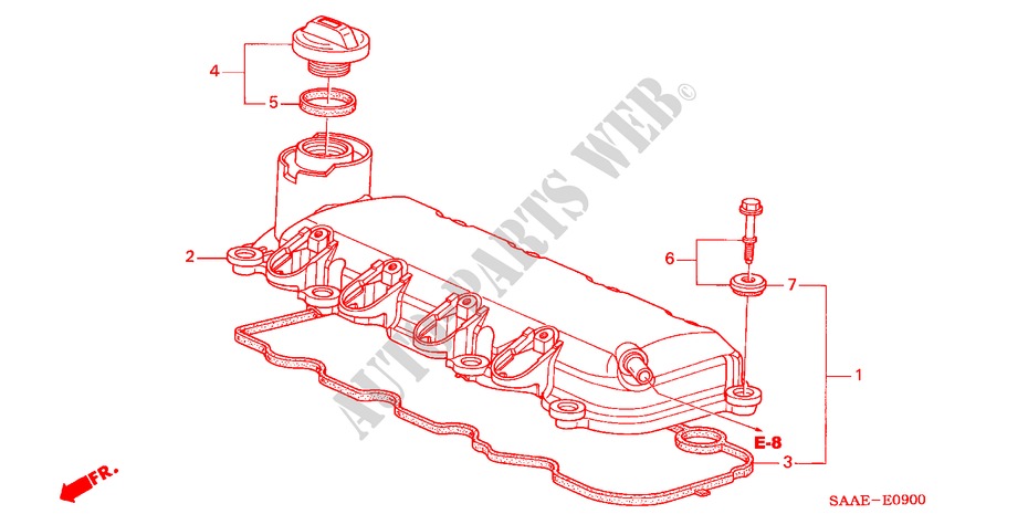ZYLINDERKOPFDECKEL für Honda JAZZ 1.2 S-N 5 Türen 5 gang-Schaltgetriebe 2005