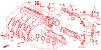 ANSAUGKRUEMMER(2) für Honda JAZZ S4ES 5 Türen 5 gang-Schaltgetriebe 2006
