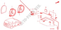 ANTENNE/LAUTSPRECHER(LH) für Honda JAZZ 1.3 LS 5 Türen 5 gang-Schaltgetriebe 2007