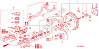 HAUPTBREMSZYLINDER/ MASTER POWER(1) für Honda JAZZ 1.4 SE 5 Türen vollautomatische 2007