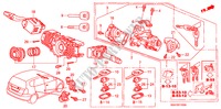 KOMBISCHALTER(LH) für Honda JAZZ 1.2 COOL 5 Türen 5 gang-Schaltgetriebe 2007