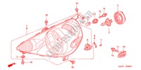 SCHEINWERFER(1) für Honda JAZZ 1.2 E 5 Türen 5 gang-Schaltgetriebe 2006