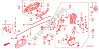TUERSCHLOESSER, HINTEN/ AEUSSERER GRIFF(2) für Honda JAZZ 1.4 SE 5 Türen vollautomatische 2007