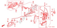 TUERSCHLOESSER, VORNE/ AEUSSERER GRIFF(3) für Honda JAZZ 1.2 C-N 5 Türen 5 gang-Schaltgetriebe 2006