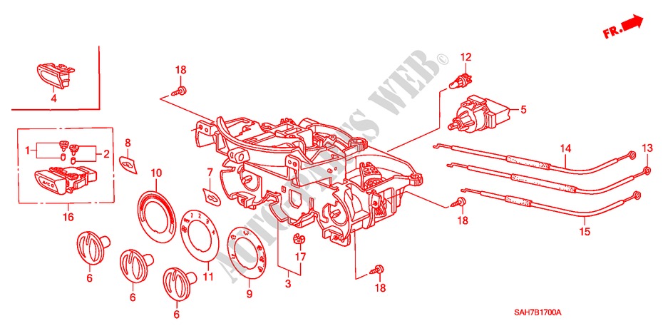 HEIZUNGSREGLER(LH) für Honda JAZZ 1.2 C-S 5 Türen 5 gang-Schaltgetriebe 2006