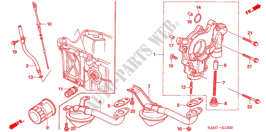 OELPUMPE/OELSIEB für Honda JAZZ 1.2 LS 5 Türen 5 gang-Schaltgetriebe 2007